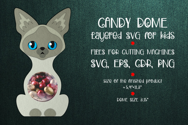 siamese-cat-candy-dome-template