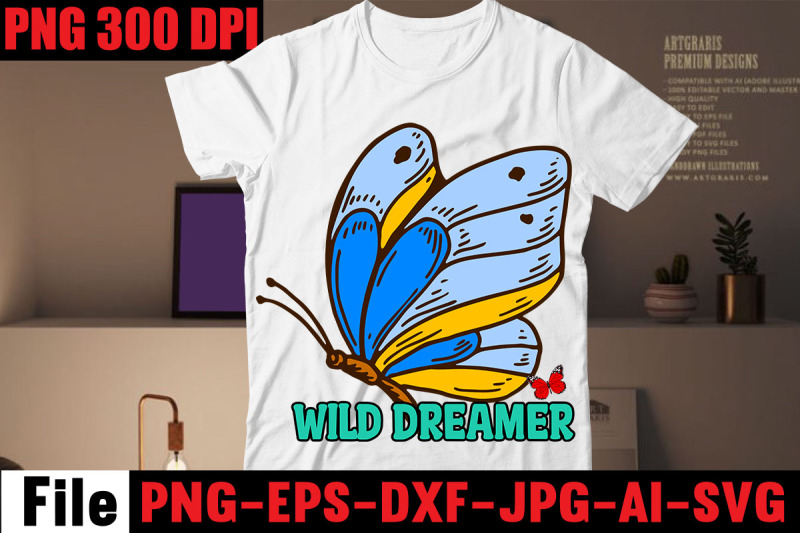 wild-dreamer-t-shirt-design-butterfly-t-shirt-design-butterfly-motif