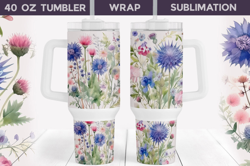 wildflowers-tumbler-sublimation-40-oz-tumble-wrap