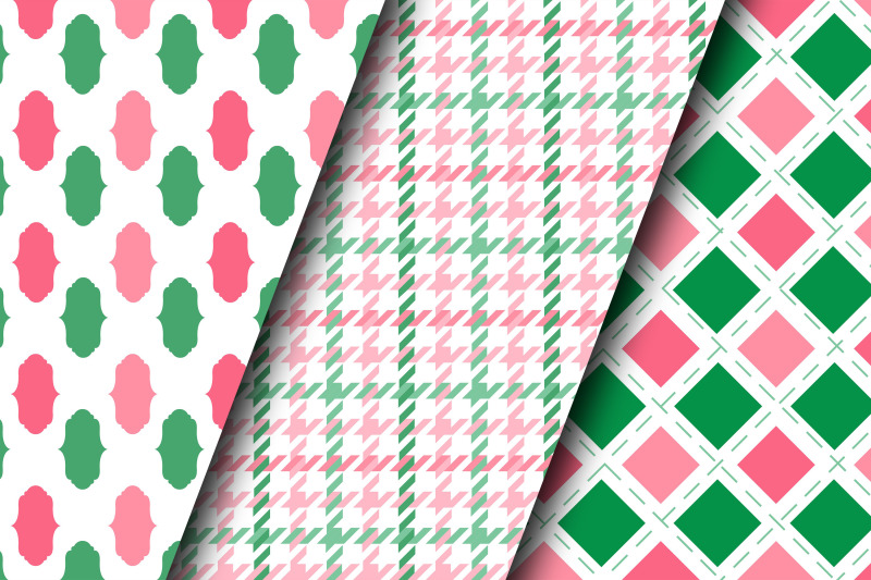 pink-and-green-seamless-pattern-digital-papers