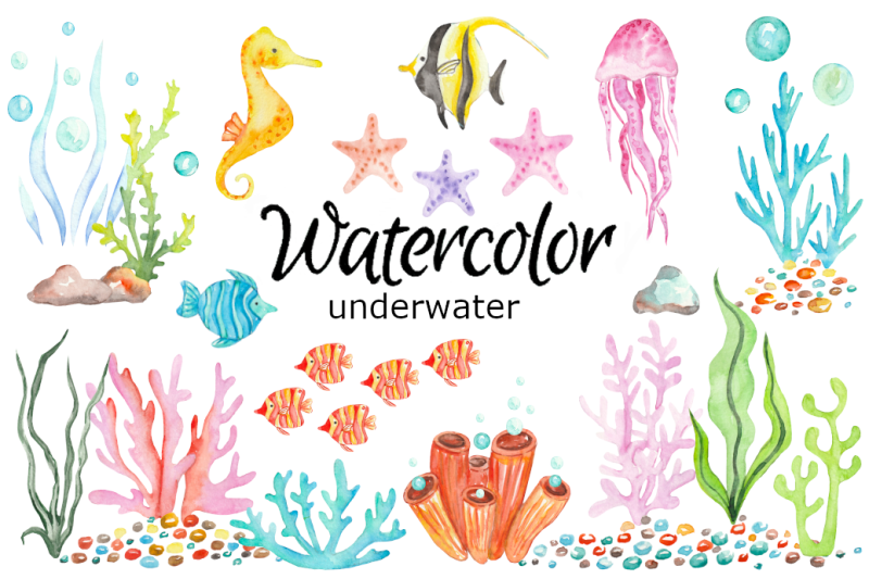 underwater-watercolor-clipart-ocean-sea-nautical