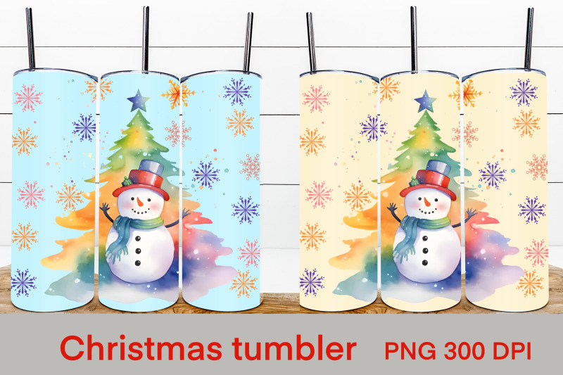 christmas-tumbler-sublimation-christmas-snowman-tumbler