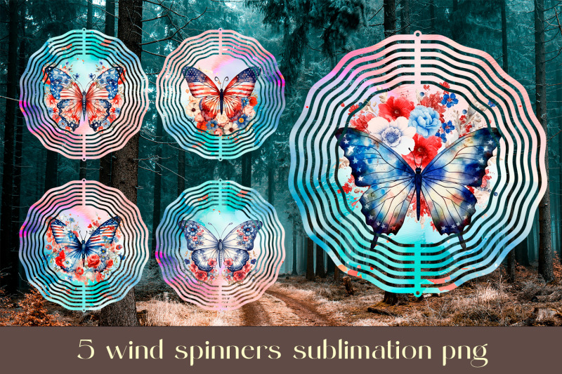 butterfly-wind-spinner-sublimation-patriotic-wind-spinner