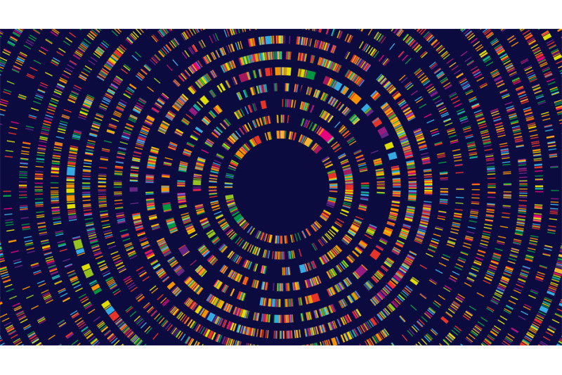 dna-test-infographic-genome-sequence-map-radial-two-dimensional-barc