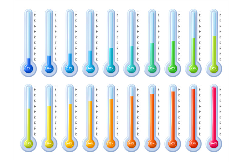 thermometer-animation-temperature-percentage-scale-goal-success-info