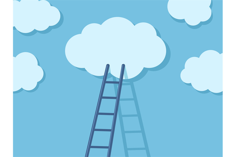 ladder-to-clouds-cloud-migration-solution-stair-steps-to-dream-and-o