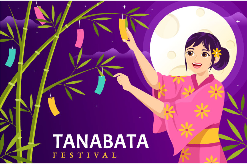 15-tanabata-festival-vector-illustration