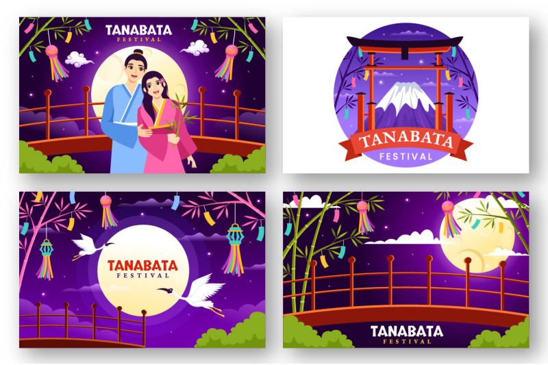 15-tanabata-festival-vector-illustration