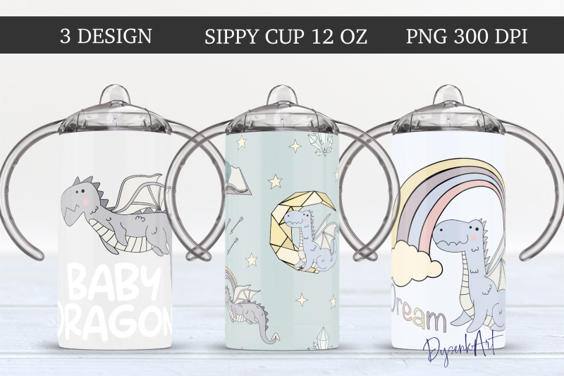 baby-dragon-12-oz-sippy-cup-design-sublimation-png