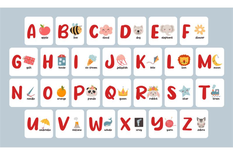 vintage-cartoon-alphabet-cards-learn-abc-with-kids-educational-poste