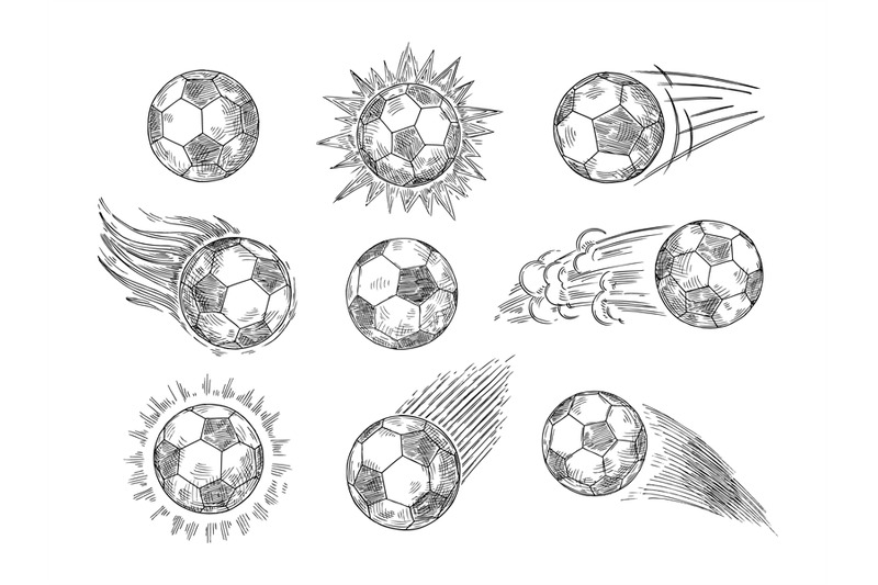 sketch-soccer-balls-hand-drawn-flying-association-football-ball-euro