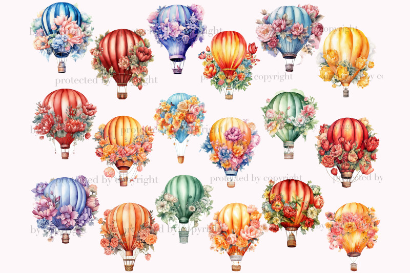 floral-hot-air-balloons-clipart-nursery-illustration-set