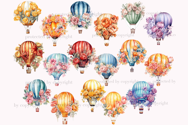 floral-hot-air-balloons-clipart-nursery-illustration-set