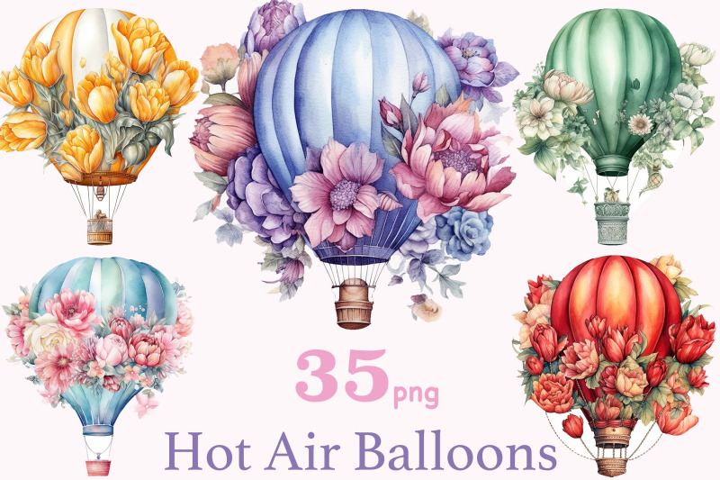 floral-hot-air-balloons-clipart-nursery-illustration-set