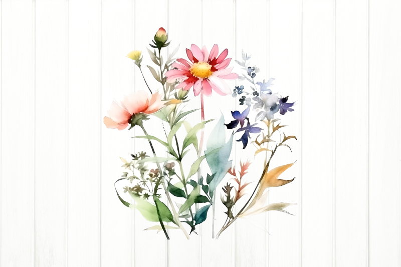 wildflowers-tumbler-sublmation-design-flower-tumbler-wrap-png