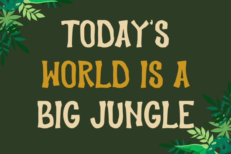 jungle-hype-display-typeface-font