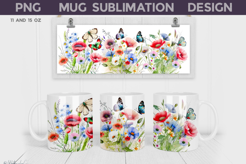 wildflower-mug-wrap-poppies-mug-sublimation