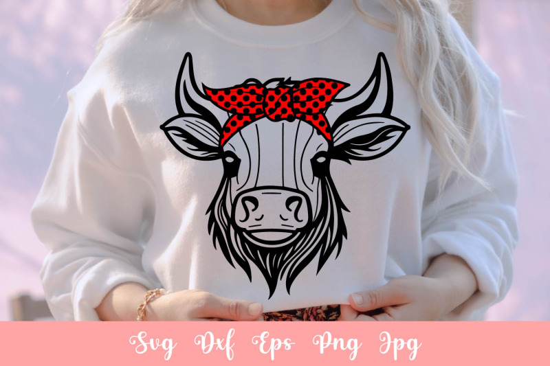 cute-cow-with-bandana-svg-file-shirt-svg