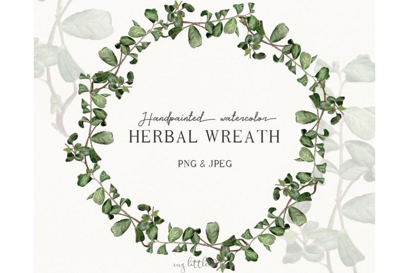 green-herb-wreath-watercolor