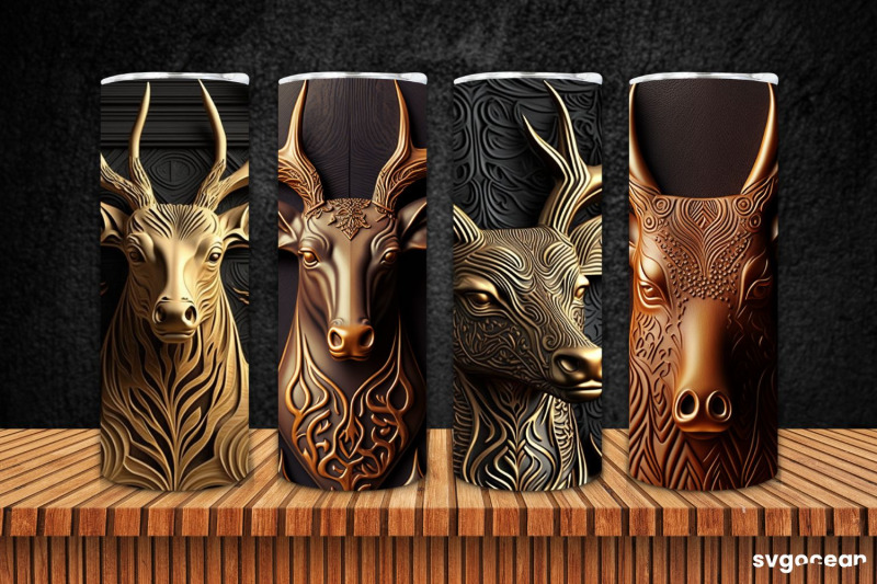 tooled-leather-animals-sublimation-megabundle-png