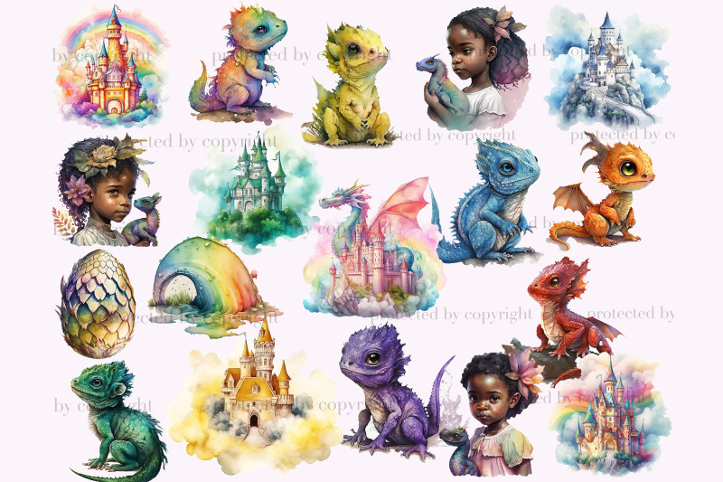 cute-dragon-clipart-bundle-little-girl-clipart