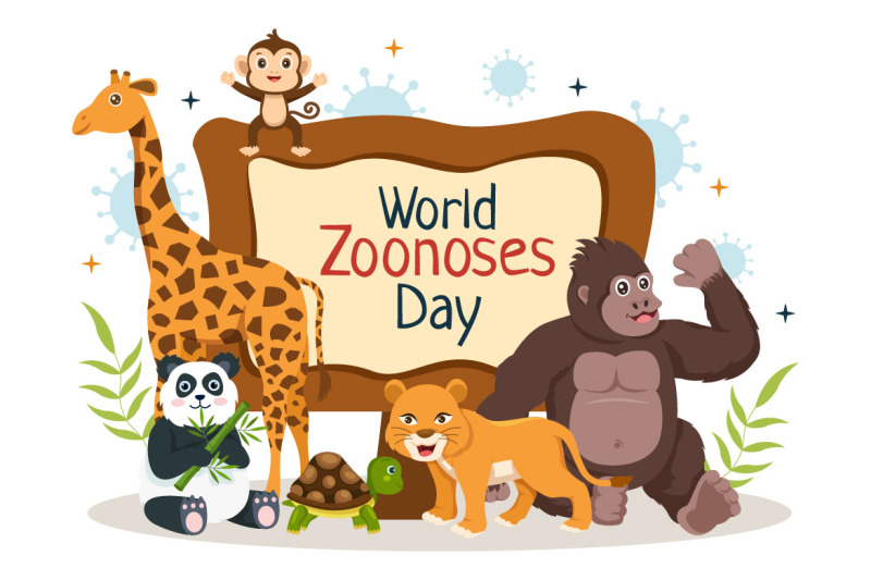 11-world-zoonoses-day-vector-illustration