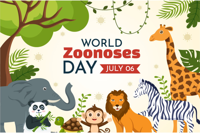 11-world-zoonoses-day-vector-illustration