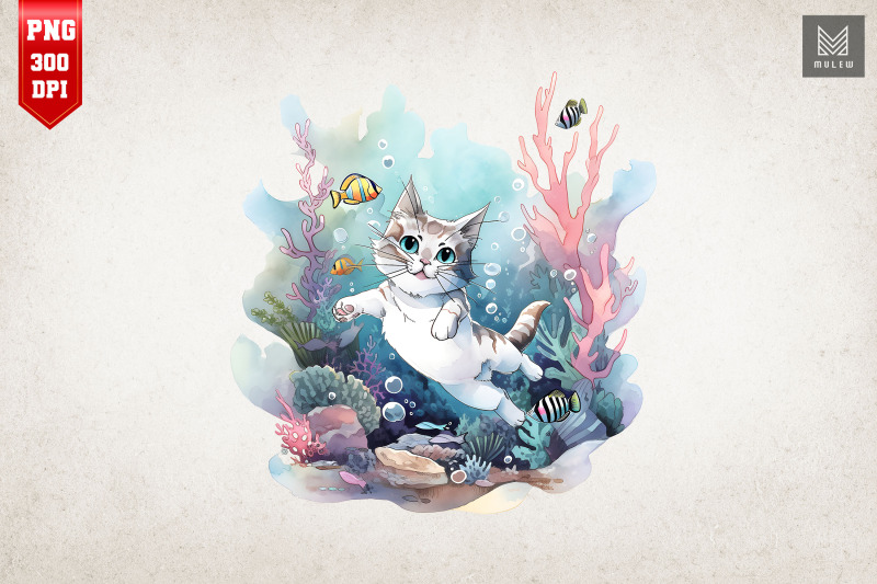 cute-cat-diving-summertime-bundle