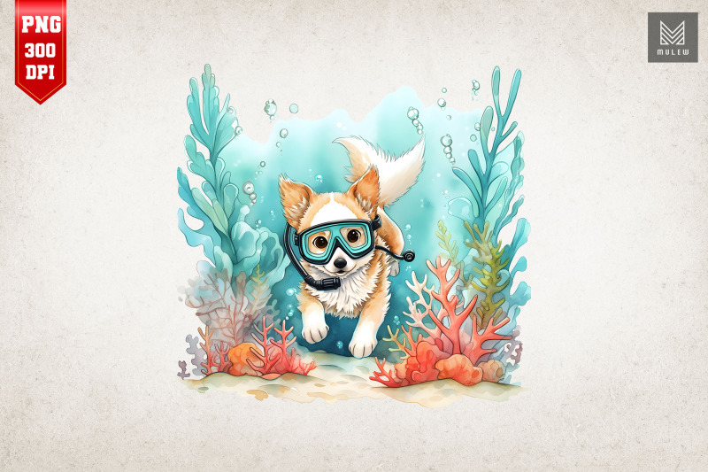 cute-dog-loves-diving-summertime-bundle