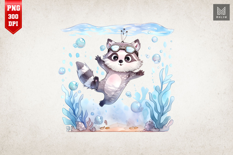 racoon-loves-diving-summertime-bundle