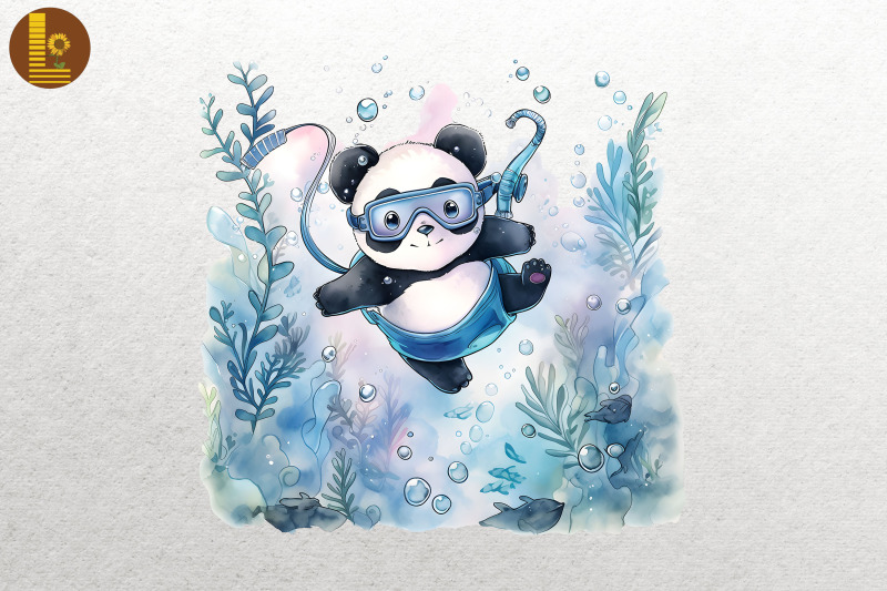 cute-panda-diving-summertime-bundle