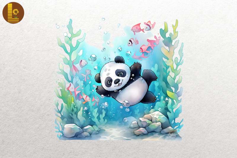 cute-panda-diving-summertime-bundle