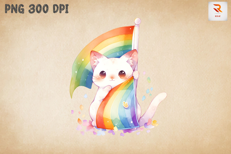 lgbtq-rainbow-flag-cute-cat-bundle