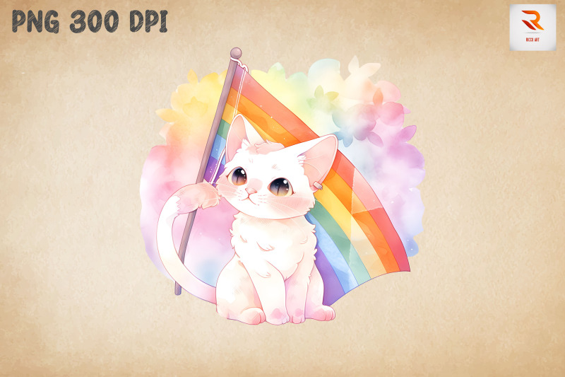 lgbtq-rainbow-flag-cute-cat-bundle