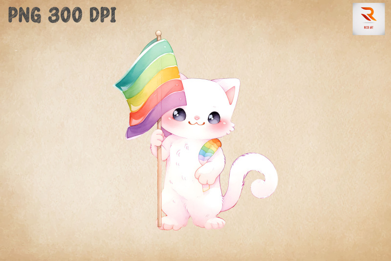 lgbtq-rainbow-flag-cute-cat-bundle