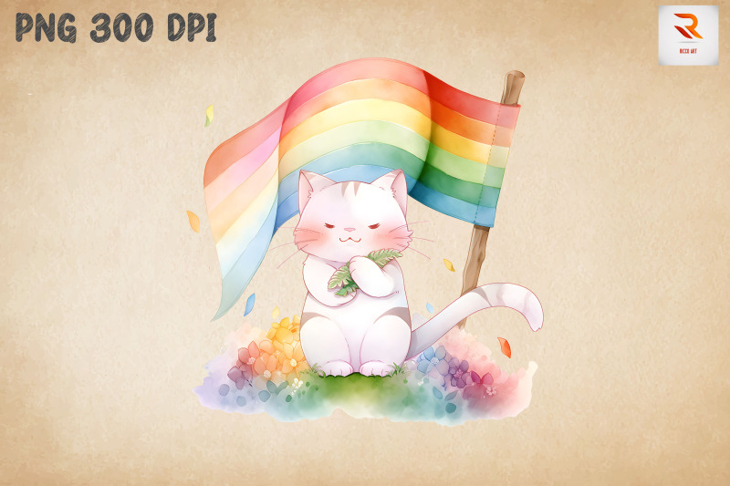 lgbtq-rainbow-flag-cute-cat-bundle