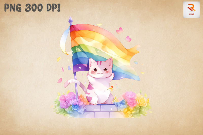 lgbtq-rainbow-flag-cute-cat-bundle