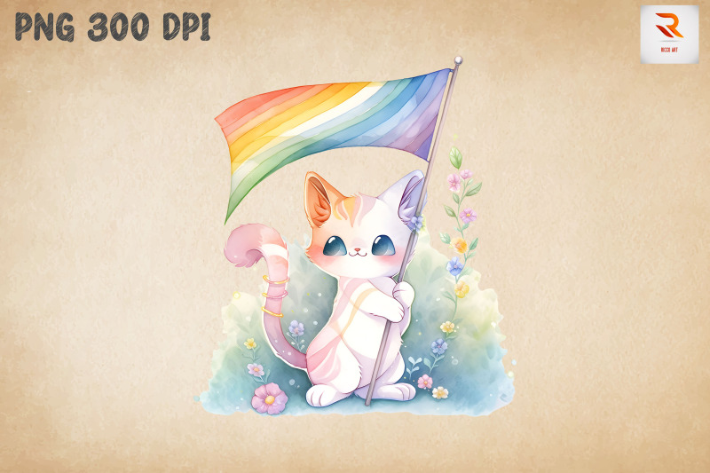 lgbtq-rainbow-flag-cute-cat-bundle