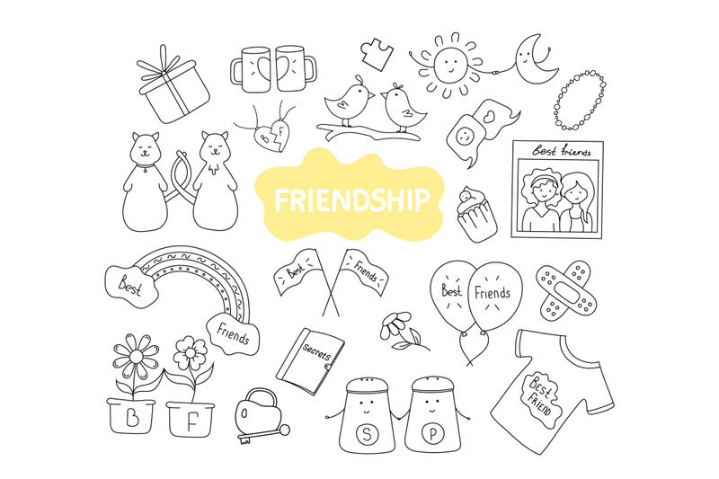 doodle-friendship-set