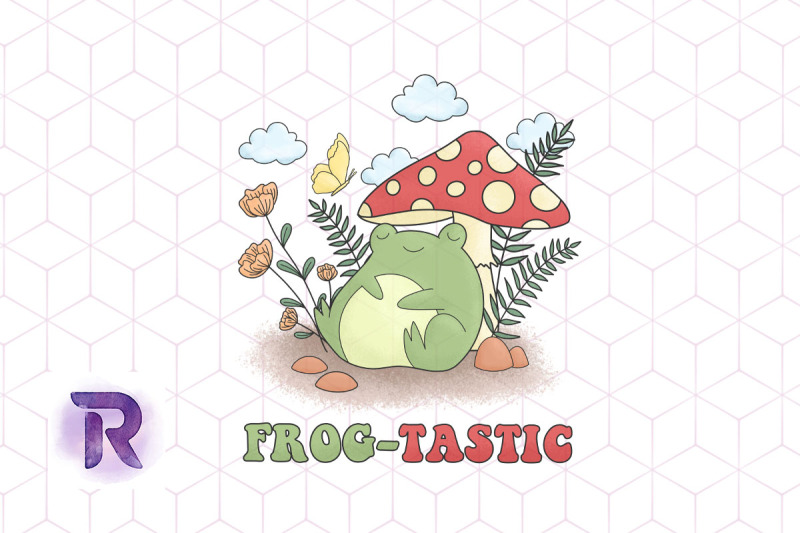 frog-tastic-be-groovy-retro-frog