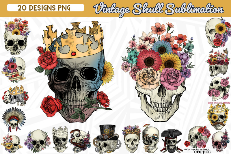 vintage-skull-sublimation-bundle