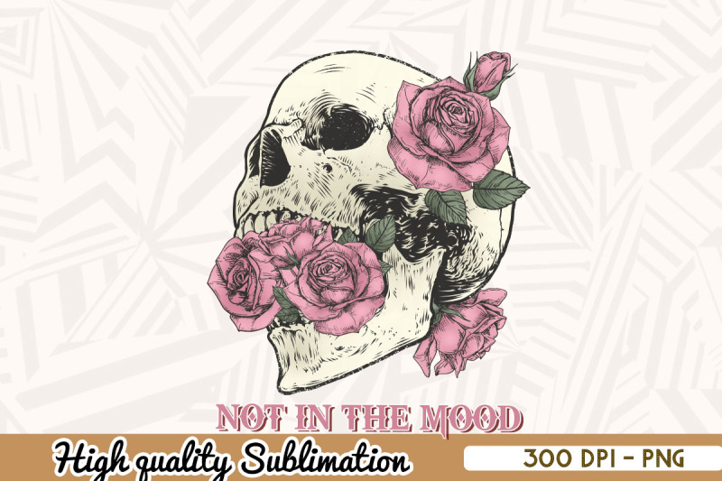 not-in-the-mood-vintage-skull