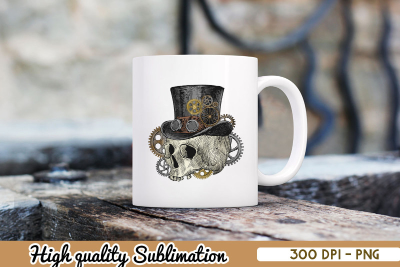 vinatge-skull-retro-steampunk