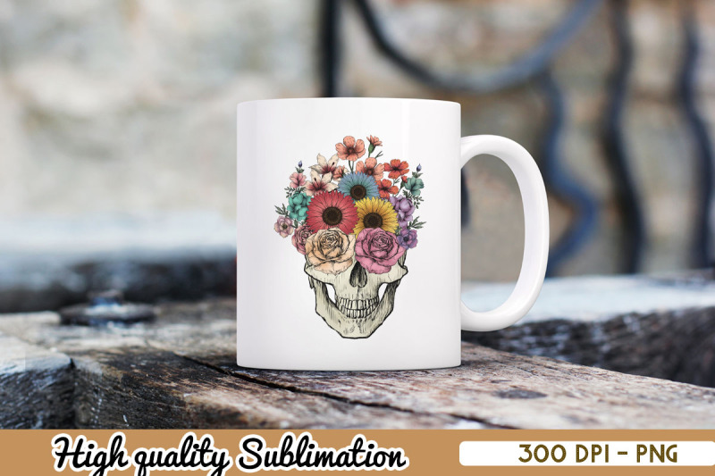 vintage-floral-skull-boho