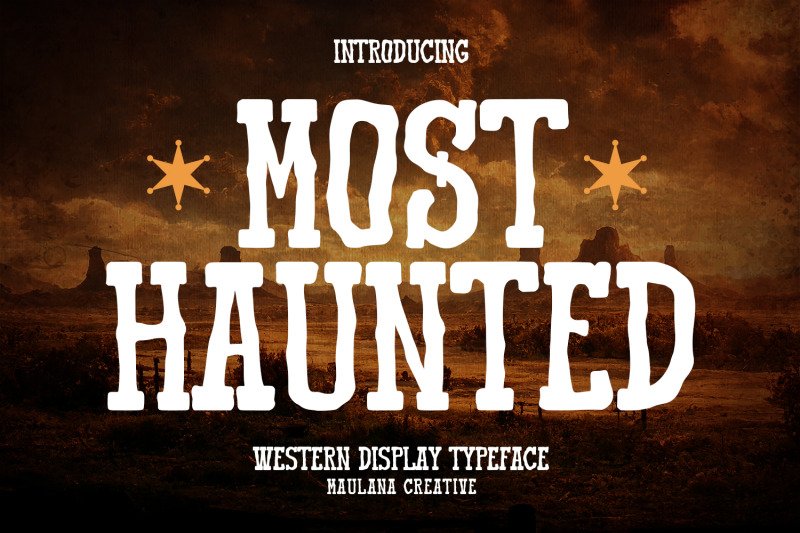 most-haunted-western-display-typeface