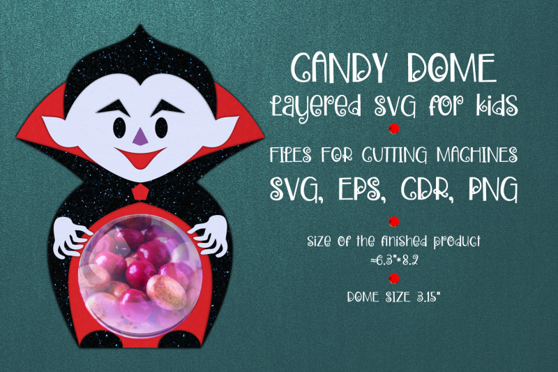 little-vampire-halloween-candy-dome-template