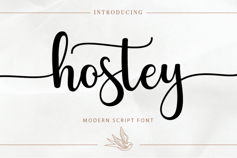 hostey-script-font