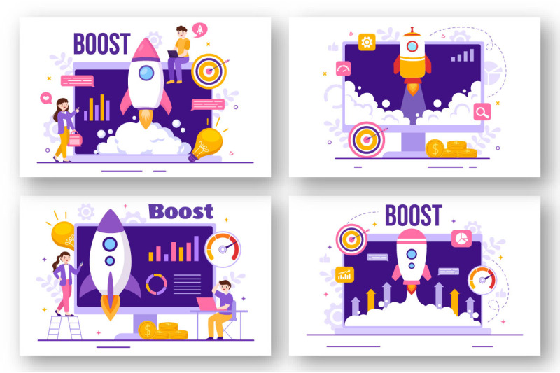 12-business-boost-vector-illustration