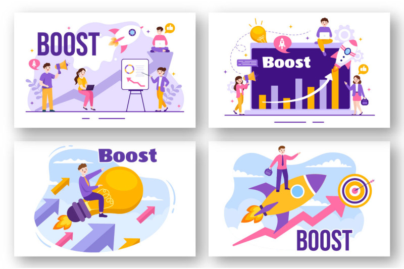 12-business-boost-vector-illustration