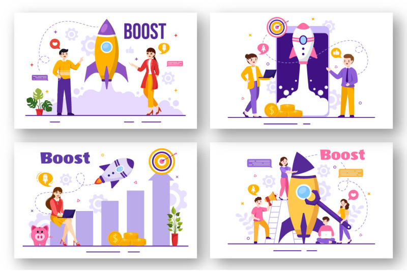 12-business-boost-vector-illustration